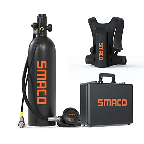 Portable 2L Scuba Tank with Strap & Certification